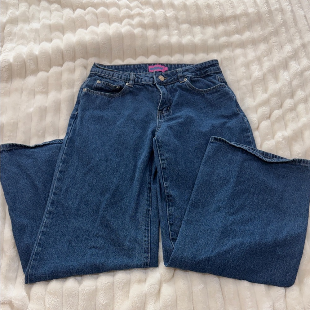 edikted wide denim jeans